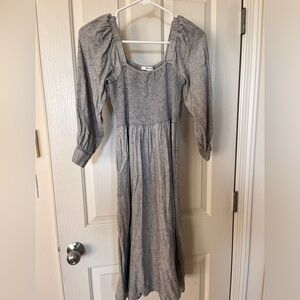 Madewell Grey Lucie Dress Wool XS